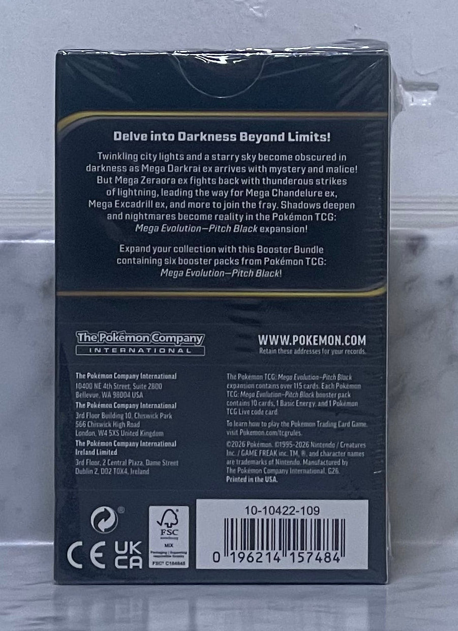 Pokemon TCG Mega Evolution Pitch Black Booster Factory Sealed