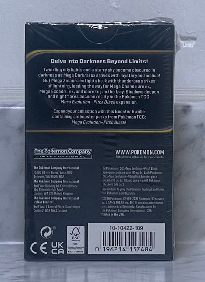 Pokemon TCG Mega Evolution Pitch Black Booster Factory Sealed