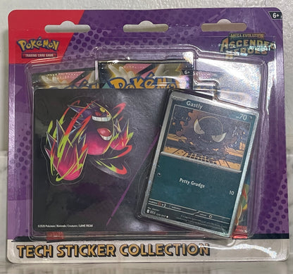 Pokemon TCG Mega Evolution: Ascended Heroes Tech Sticker Collection Gastly