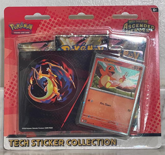 Pokemon TCG Mega Evolution: Ascended Heroes Tech Sticker Collection Charmander